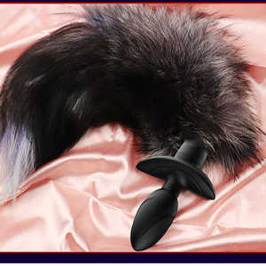 Vente chaude Dispositif De Masturbation Féminine Populaire Foxtail Anal Plug Silicone Sex Toy Produits Chauds pour Le Sexe Anal - Product Image 1