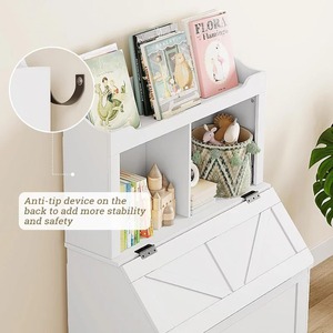 Trẻ Em Đồ Chơi Lưu Trữ Lớn Bằng Gỗ Đồ Chơi Ngực Tủ Sách Nursery Organizer Với Nắp Và Cubbies Cho Phòng Chơi Phòng Ngủ - Product Image 2