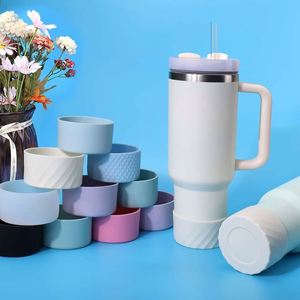 Funda de silicona antideslizante personalizada de 30oz/40oz para vaso alto, cubierta protectora para beber directamente, apta para agua hirviendo - Product Image 3
