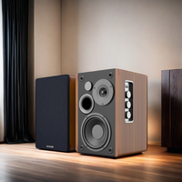 Système d'amplificateur à tube en bois HI-FI à 3 voies 60W personnalisé avec haut-parleur d'étagère Vofull HI-FI actif Super