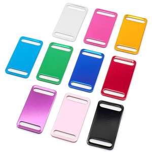 Etiquetas de identificación de mascotas de aluminio deslizables personalizadas de 22*44CM, etiqueta de perro de sublimación personalizada, etiqueta de nombre de collar de Mascota de Metal en blanco - Product Image 5