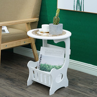 Table d'appoint moderne en plastique, petite table de chevet créative et simple pour la décoration intérieure, idéale pour le salon, le café ou le rangement de magazines
