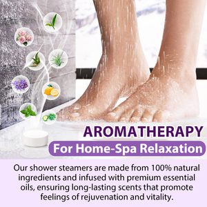 사용자 정의 개인 휴식 스트레스 완화 홈 스파 샤워 정제 여성 샤워 폭탄 아로마 테라피 샤워 증기선 - Product Image 5