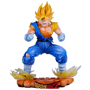 Figuras de Anime Son Goku <span class=keywords><strong>Vegetto</strong></span>, Modelo DBZ Super Saiyan GK Explosion Begit Squatting Pose, 3 Estilos, 29cm - Product Image 1