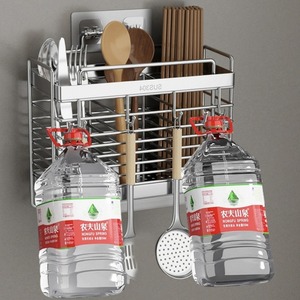 Caja de Almacenamiento para <span class=keywords><strong>Palillos</strong></span> de Acero Inoxidable 304, Soporte de Pared para <span class=keywords><strong>Palillos</strong></span> de Cocina, Organizador de Utensilios de Cocina - Product Image 4