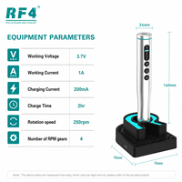 Ensemble de tournevis électrique RF-ED4S RF4, 4 vitesses réglables, sans fil, 42 embouts en acier S2, charge rapide Type-C, réparation de téléphone 2 en 1