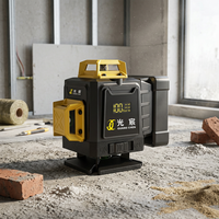 Niveau laser haute précision 16 lignes, auto-nivelant à 360 degrés, faisceau vert, outil de nivellement laser pour la construction murale et au sol