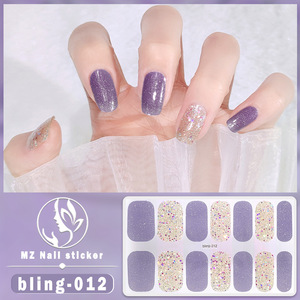 Autocollants pour ongles en gel Aurora Series No Cure, imperméables, longue durée, couvrance totale, films de manucure amovibles - Product Image 4