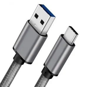 タイプCデータおよび充電ケーブルへの高品質USB3.0ケーブル編組2m