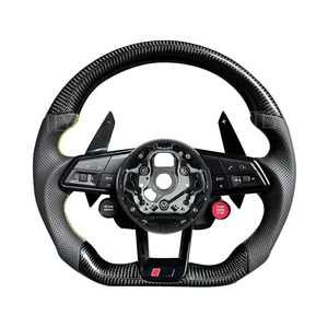 Volante in Vera Fibra di Carbonio per Audi R8, Q5 2019, <span class=keywords><strong>RS6</strong></span> C7, A5 2013, A3 8Y 8V, A6 2017, TT 8N 2016 2015, S5 - Aggiornamento Auto - Product Image 6