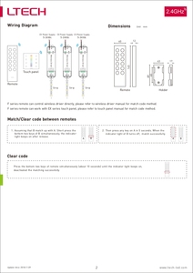 12-<span class=keywords><strong>key</strong></span> 4-Zone điều khiển từ xa RF không dây điều khiển từ xa <span class=keywords><strong>LED</strong></span> Nhiệt độ màu điều khiển từ xa F6 - Product Image 3