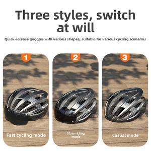 Casque de vélo avec visière à changement de couleur, léger (290g), monobloc, pour hommes et femmes, sécurité pour VTT et vélo de route - Product Image 5