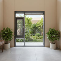 NFRC American Standard Fenêtre à battant en aluminium à double vitrage trempé Panneaux de persiennes fixes au design moderne pour la ventilation de la maison et de la villa