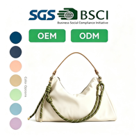 Sac fourre-tout réutilisable tendance pour usage quotidien, avec bandoulière, couleur unie, fermeture ouverte, doublure en polyester recyclable, fabriqué en nylon, idéal pour les voyages et la plage