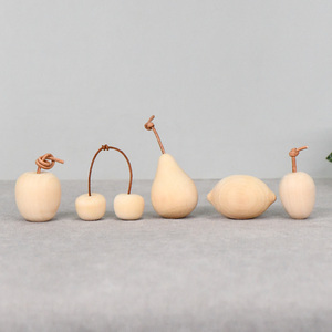 Nuovo prodotto giocattolo in legno personalizzato frutta ciliegia artigianato per il disegno fai da te - Product Image 2