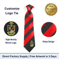 Corbata con Logotipo Personalizado OEM, Logotipo Bordado en la Punta, Corbata de Uniforme a Medida, Corbatas Personalizadas para Club, Diseño Gratuito, Corbatas Personalizadas