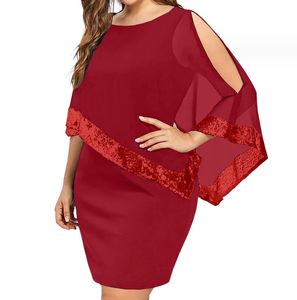 ชุดเดรสผู้หญิงฤดูร้อนขนาดใหญ่ผู้หญิงชุดเดรสห่อปลอกขนาดบวก - Product Image 4