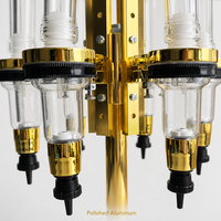 Distributeur de parfum en aluminium doré, distributeur rotatif de bouteilles, verseur doseur pour bar, salon, boutique, machine de remplissage de parfum
