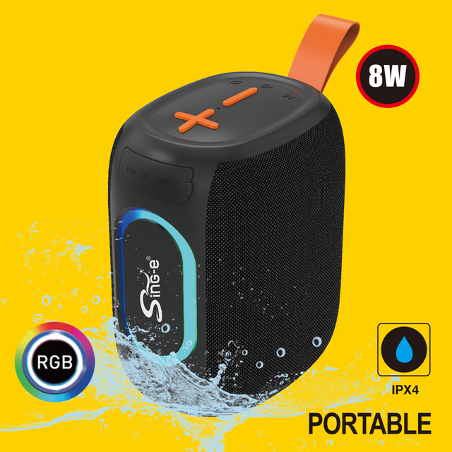 ZQS P11 High Quality Portable Wireless BT Speaker Outdoor Sports Mini Waterproof Subwoofer 10W Supports TF Card FM USB Radio