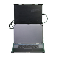 Six écrans moniteurs Portable robuste industriel Mobile ordinateur portable graphique PC poste de travail avec Max 2 cartes graphiques doubles