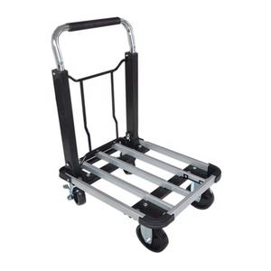 मध्यम शुल्क हैंड ट्रॉली चार पहियों 150 किलो एल्यूमीनियम फोल्डिंग हैंड ट्रक - Product Image 2