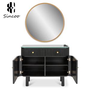 Luxury Women Beauty Center Hair Salon Equipment Barber Furniture Styling Full Length Makeup Salon <b>Led</b> <b>Mirror</b> Station - Product Image 3