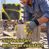 Gants de sécurité industriels imperméables, épais, à doigts entiers, avec rembourrage en microfibre, antidérapants et protection renforcée de la paume