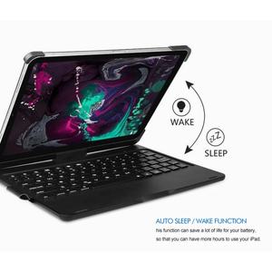 Teclado Bluetooth 5.1 para iPad Pro de 11 Pulgadas 2018 y 2020, Teclado Retroiluminado Giratorio de 360 Grados con Soporte para Lápiz - Product Image 3