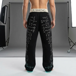<span class=keywords><strong>Pantaloni</strong></span> da jogging casual da uomo personalizzati <span class=keywords><strong>con</strong></span> <span class=keywords><strong>elastico</strong></span> in vita, taglio dritto, vestibilità ampia, di peso medio, <span class=keywords><strong>con</strong></span> stampa effetto sbiadito al sole e lavaggio acido, OEM - Product Image 3