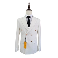 2025 costumes haute couture ensemble triple pièce costume homme double boutonnage pour réunions d'affaires