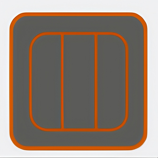 H006 gris profond + orange