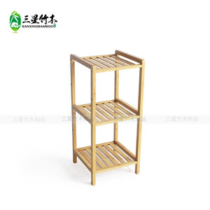 Étagère de rangement multi-niveaux en bambou simple pour la maison, étagère de rangement sur pied, étagère de rangement d'angle pour chambre et salle de bain - Product Image 4