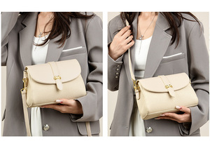 Sac rétro de grande capacité sac à bandoulière de transport décontracté tout-en-un sac fourre-tout étudiant pour dames - Product Image 6