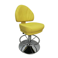 Tabouret de Bar haut chaise de Casino en cuir noir véritable pour Table de Poker Machine à sous cuisine Bar cadre en métal tabouret de Bar chaise de salle à manger