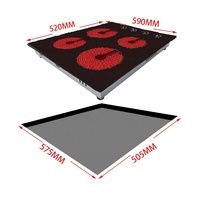 Cuisinière Offre Spéciale intégrée Euro Table de cuisson en céramique 4 brûleurs intégrée 4 poêles à plaques solides à induction