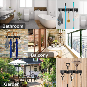 Nâng Cấp 5 Giá Đỡ 6 Móc SUS304 Cây Lau Nhà Và Giá Đỡ Chổi - Product Image 6