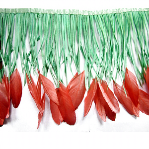 Cinta de tela de costura de 15-20cm, adorno de plumas de <span class=keywords><strong>ganso</strong></span> con flecos para manualidades DIY, ropa, vestido, disfraz, zapato, accesorio, fiesta, decoración del hogar - Product Image 1