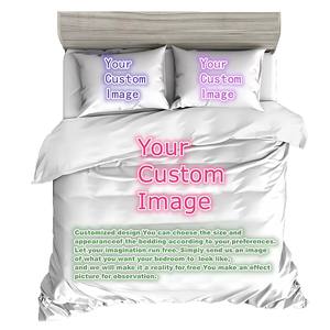 Ensemble de literie personnalisé imprimé en 3D, 100% microfibre de polyester, housse de couette, taies d'oreiller, taille double, pleine, queen, king, 300 fils - Product Image 1