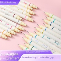Stylo de traçage professionnel à pointe aiguille en plastique de 0,45 mm, 12 couleurs, pour dessin à la main et manga