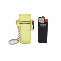 Étui de briquet décoratif imperméable pour briquet en plastique J5 avec porte-clés, style campagnard