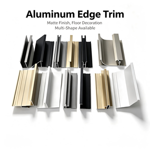 Profils décoratifs modernes en alliage d'aluminium pour extérieur et intérieur, plinthes dissimulées, garnitures de bordure de balcon, panneaux muraux - Product Image 4
