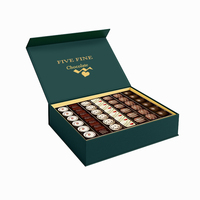 Boîte-cadeau de barre de chocolat de luxe personnalisée emballage en papier de carton avec gaufrage et matériaux recyclés de stratification mate