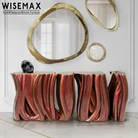 WISEMAX-mueble nórdico para sala de estar, mueble rectangular con forma de algas marinas, para pasillo, consola de fibra de vidrio
