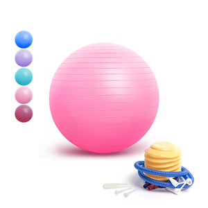 Wholesale PVC Yoga <strong>Ball</strong> for Fitness <strong>Exercise</strong> <strong>Custom</strong> <strong>Logo</strong> with Pump - Product Image 2