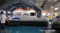 Bar de piscine gonflable en PVC pour adultes, type tente flottante pour fêtes à la plage et événements aquatiques