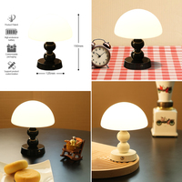 Lampe de table à led simple rechargeable 3 cct lampe de table sans fil modifiable pour chevet d'hôtel ou salon