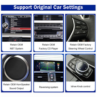 Lecteur multimédia CYNAVI sans fil Apple CarPlay Android Auto Écran tactile 10,25 pouces Stéréo BMW Série 5 F10 F11 2011-2016 CIC NBT
