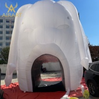 Spécial Halloween : Tunnel Gonflable Personnalisé en Forme de Crâne Monstre pour Décoration Extérieure de Parc de Montagne