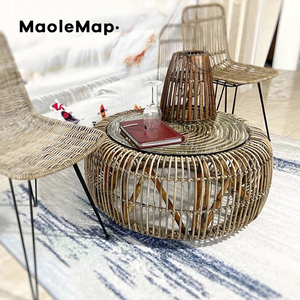 Table <span class=keywords><strong>de</strong></span> café moderne en rotin <span class=keywords><strong>de</strong></span> <span class=keywords><strong>bistrot</strong></span> café <span class=keywords><strong>salon</strong></span> <span class=keywords><strong>de</strong></span> jardin meubles <span class=keywords><strong>de</strong></span> patio d'hôtel nordique table <span class=keywords><strong>de</strong></span> café en osier <span class=keywords><strong>de</strong></span> jardin - Product Image 3