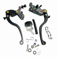 Moto électrique de rue RCS Sport, levier de frein multi-positions en aluminium CNC 7/8'' 22 mm, cylindre maître de frein hydraulique 19